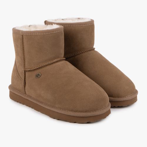 Ladies Mini Classic Sheepskin Boots Chestnut Extra Image 1